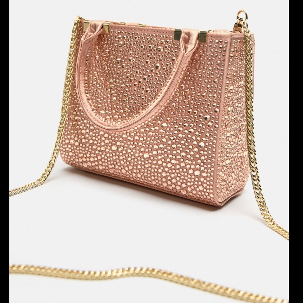 RHINESTONE MINI CITY BAG